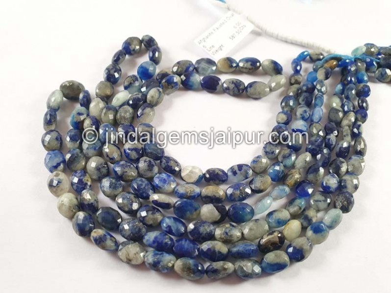 Afghanite Faceted Oval Beads