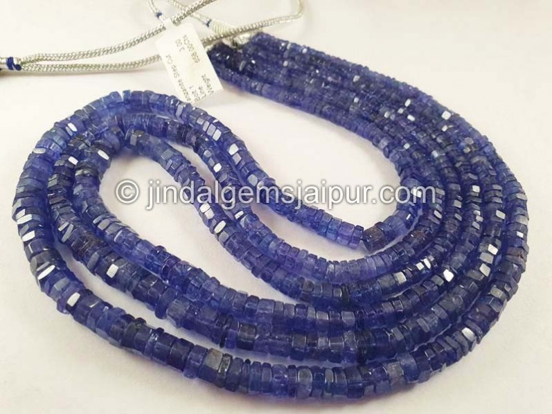 Tanzanite Step Cut Bolt Shape Beads