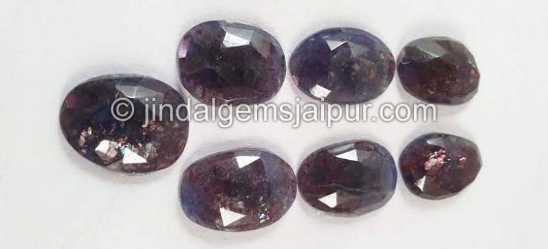 Iolite Sunstone Rose Cut Slices