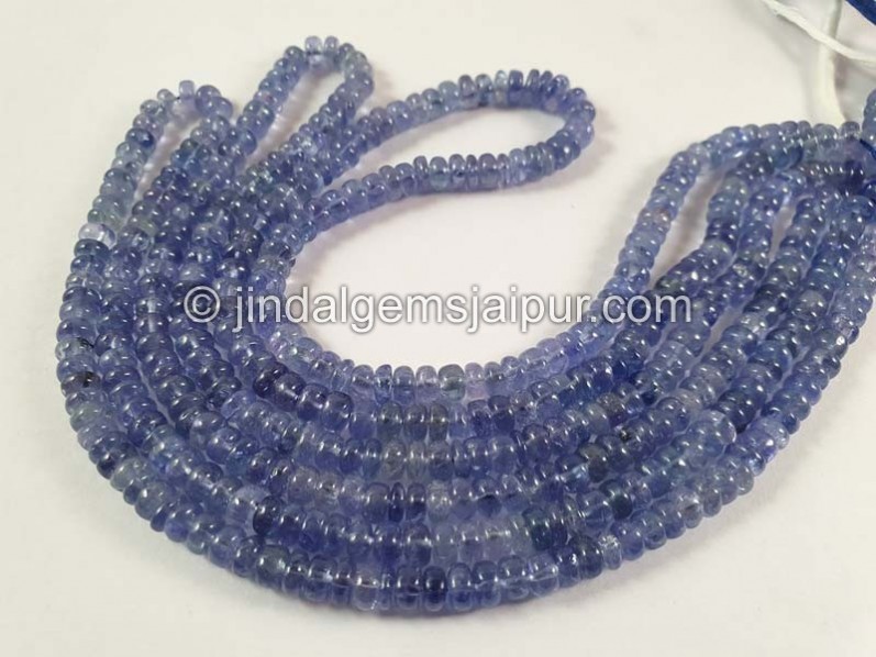 Tanzanite Smooth Roundelle Beads