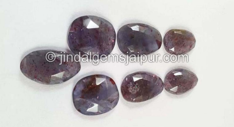 Iolite Sunstone Rose Cut Slices