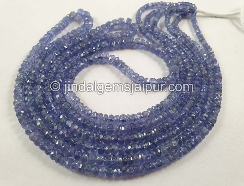 Tanzanite Faceted Roundelle Beads