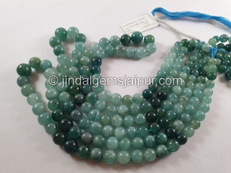 Grandidierite Shaded Smooth Big Balls Beads