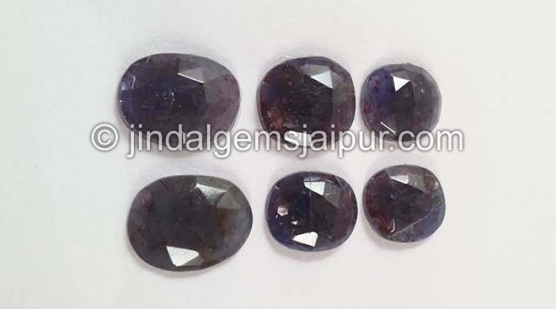 Iolite Sunstone Rose Cut Slices