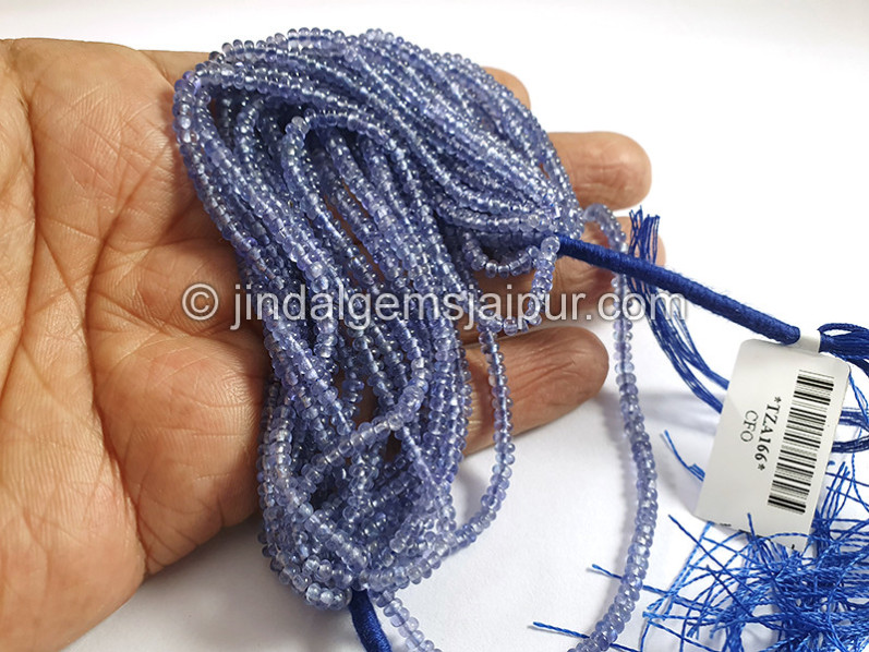 Tanzanite Smooth Roundelle Ponchi Beads