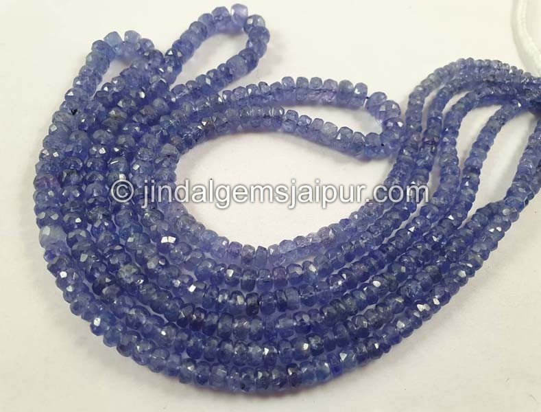 Tanzanite Faceted Roundelle Beads