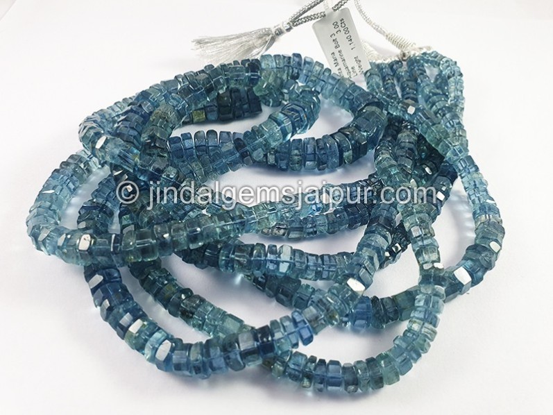 Santa Maria Aquamarine Bolt Shape Beads