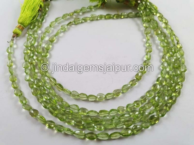 Peridot Faceted Pear Shape Beads