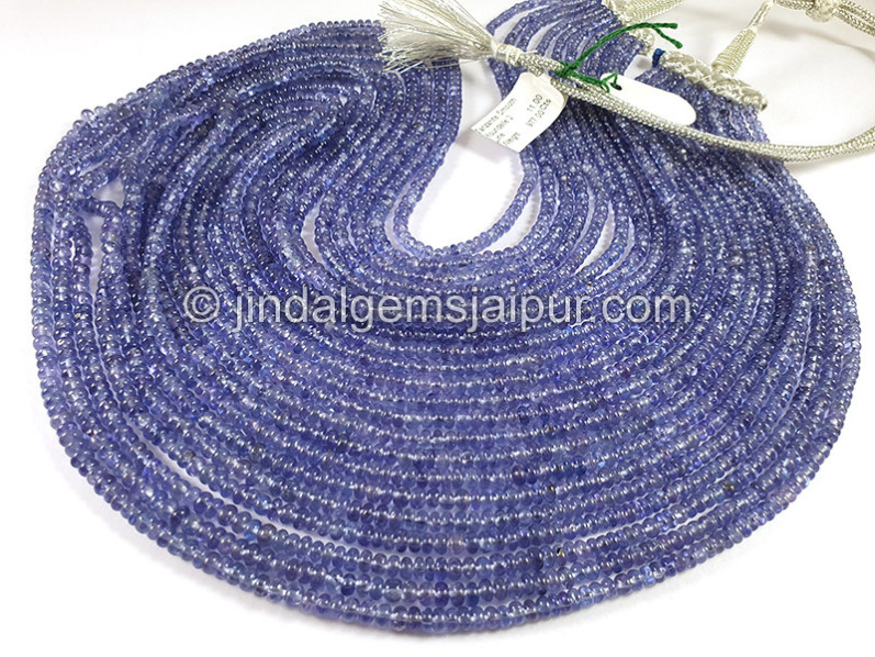 Tanzanite Smooth Roundelle Shape Beads