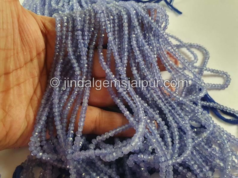 Tanzanite Faceted Roundelle Beads