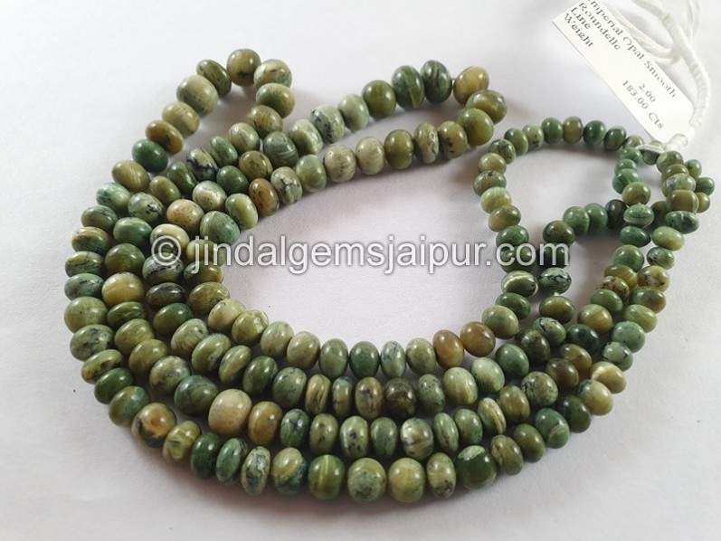 Imperial Opal Smooth Roundelle Beads