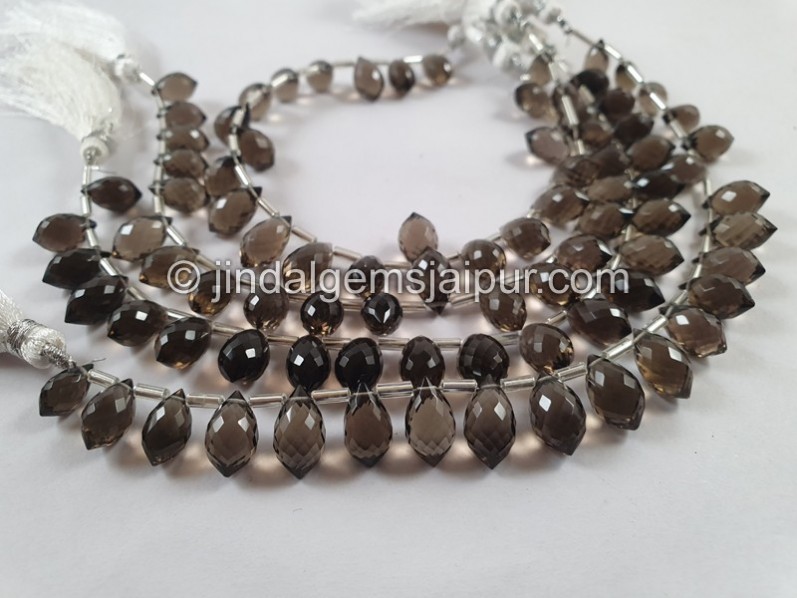 Smoky Quartz Faceted Chandelier Drops Beads