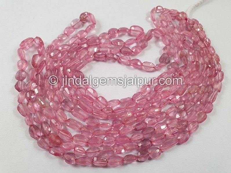 Pink Spinel Faceted Nugget Beads