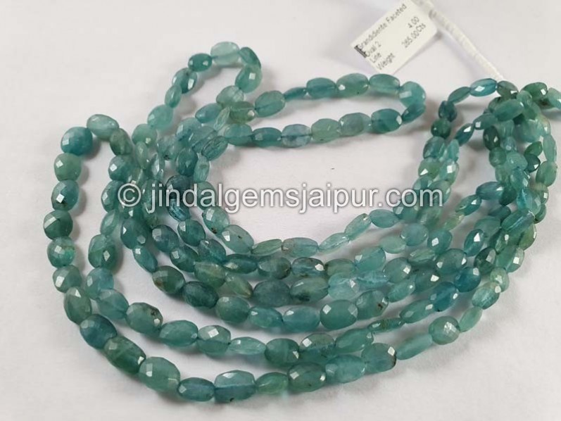 Blue Grandidierite Faceted Oval Beads