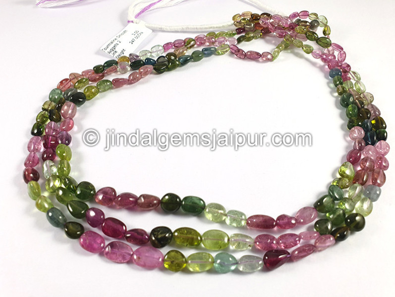 Tourmaline Smooth Nuggets Shape Beads