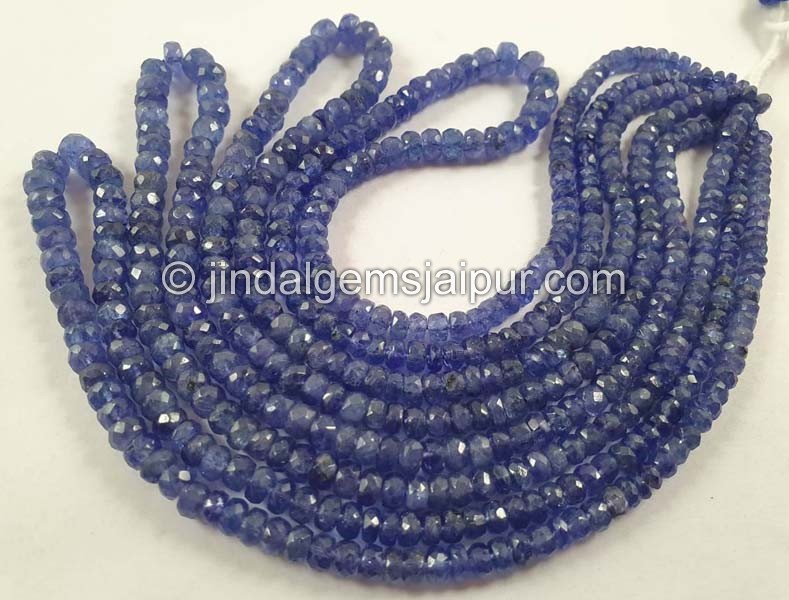 Tanzanite Faceted Roundelle Beads