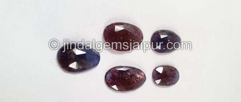 Iolite Sunstone Rose Cut Slices