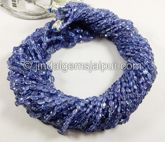 Tanzanite Smooth Oval Shape Beads