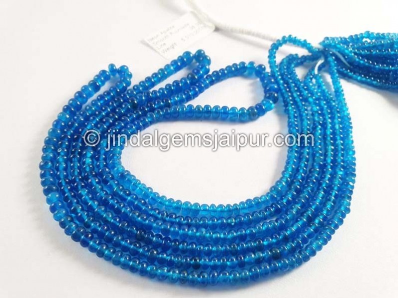 Neon Apatite Smooth Roundelle Beads