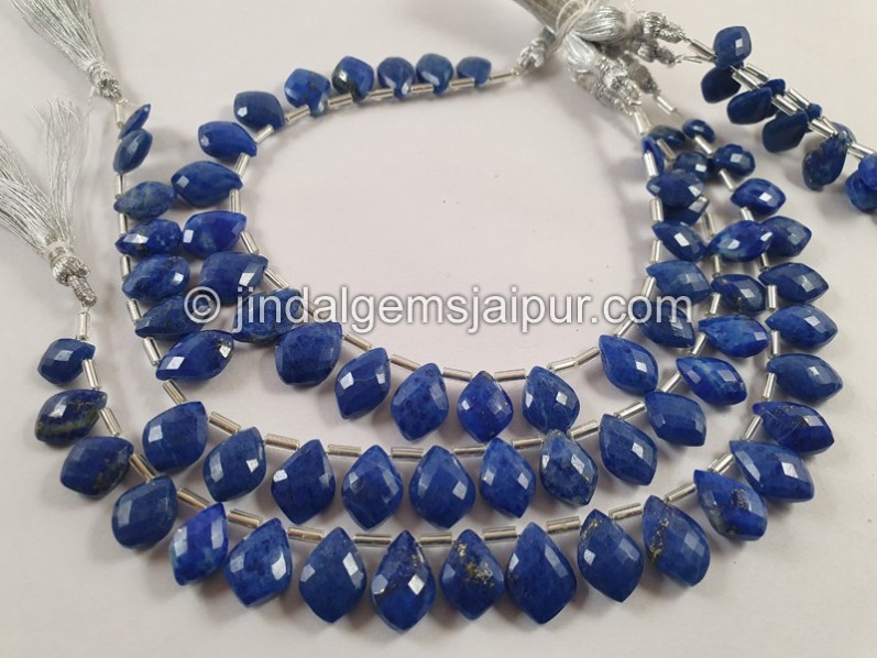 Lapis Faceted Dolphin Pear Beads