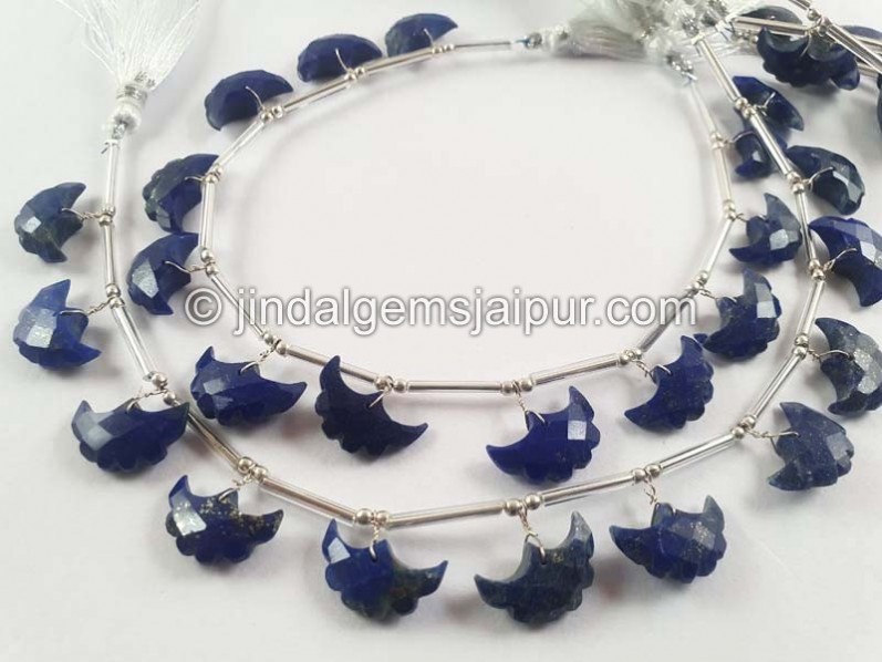 Lapis Faceted Eagle Beads