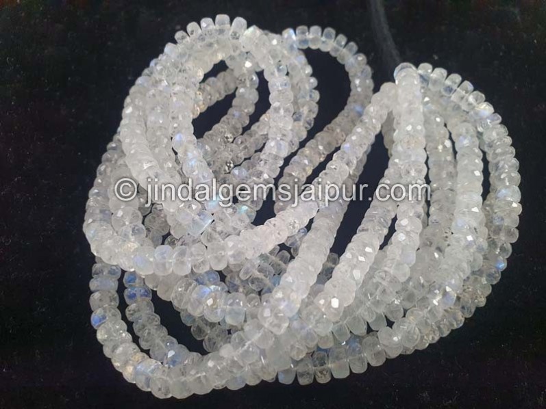 Rainbow Moonstone Big Faceted Roundelle Beads