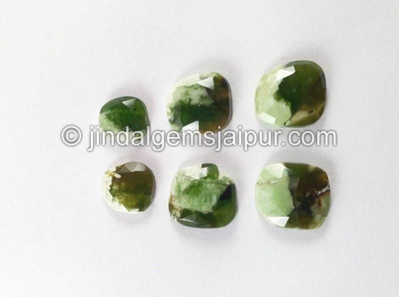 Chrome Chalcedony Rose Cut Slices