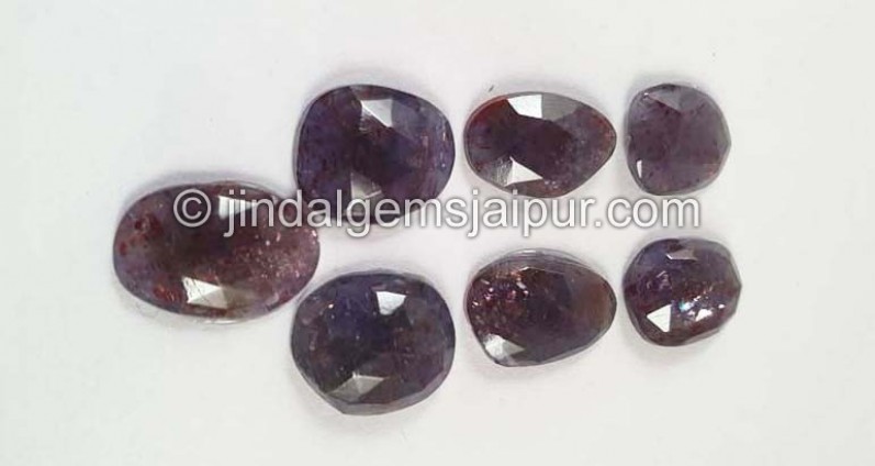 Iolite Sunstone Rose Cut Slices