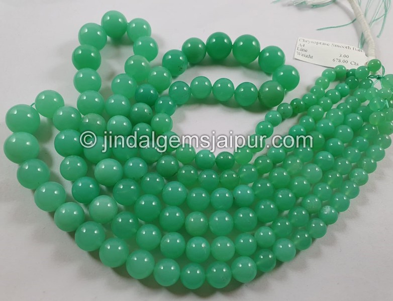 Chrysoprase Smooth Balls Beads