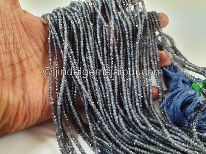 Iolite Faceted Round Beads