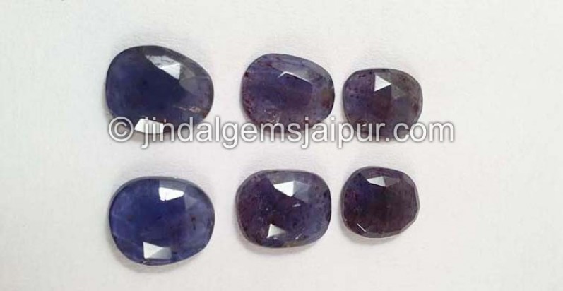 Iolite Sunstone Rose Cut Slices