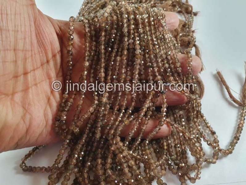 Andalusite Faceted Round Beads