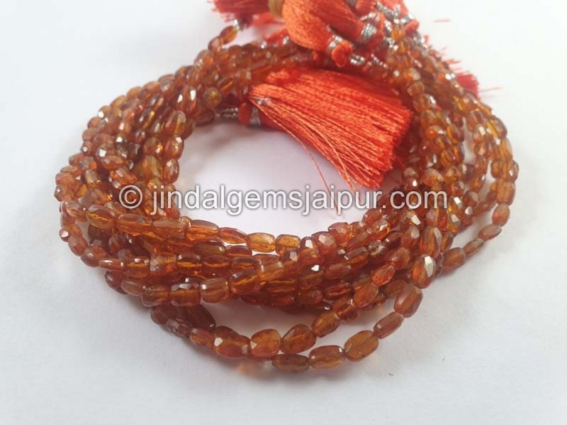 Orange Kyanite Faceted Nugget Beads