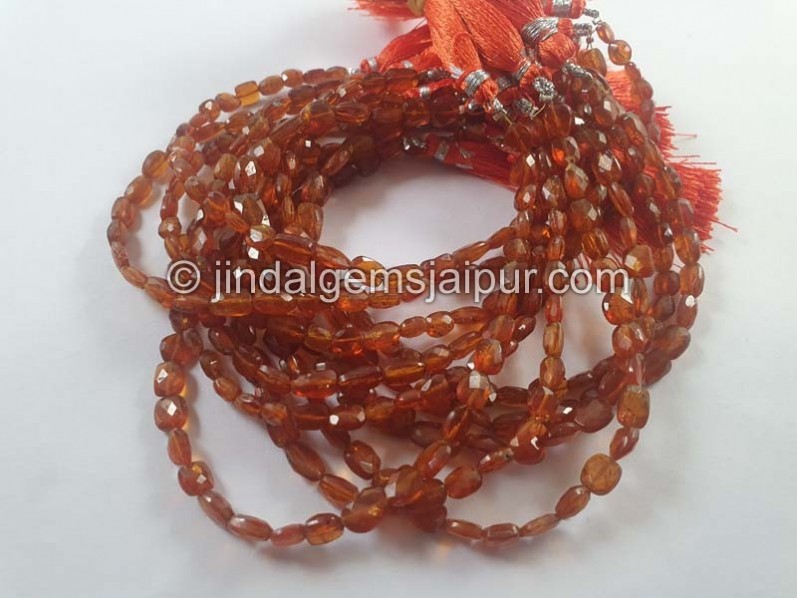 Orange Kyanite Faceted Nugget Beads