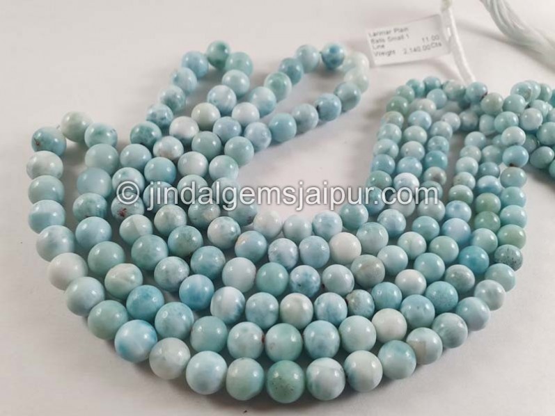 Larimar Plain Balls Beads