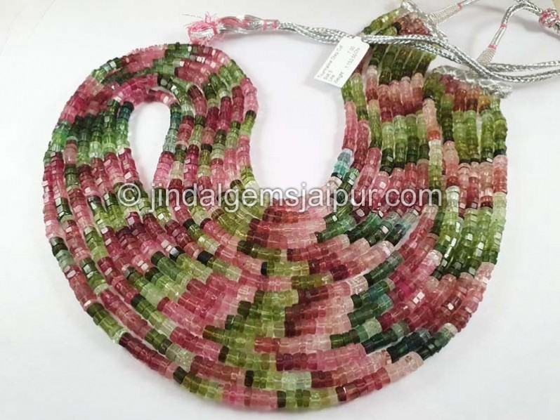 Tourmaline Step Cut Bolt Shape Beads