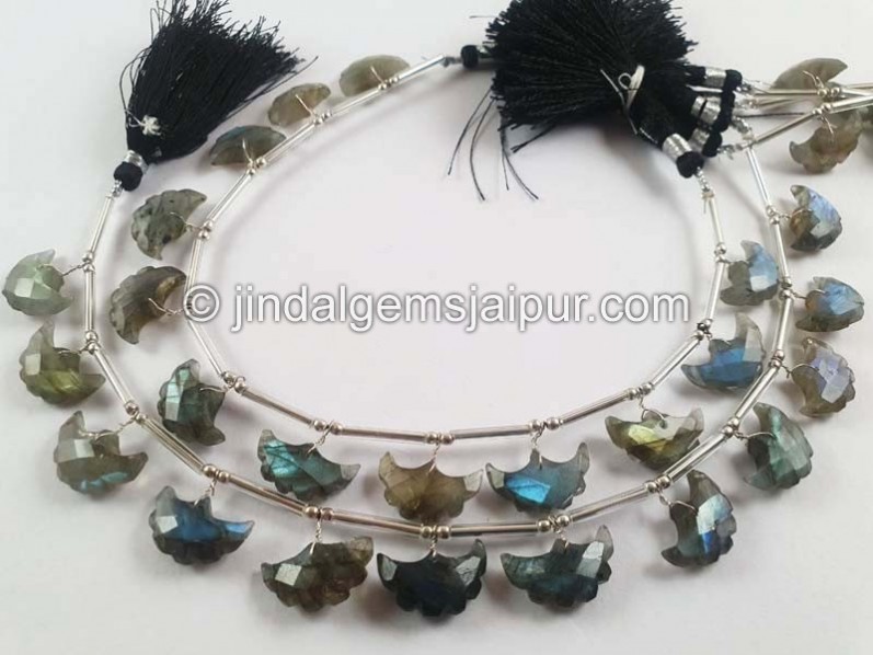 Labradorite Faceted Eagle Beads