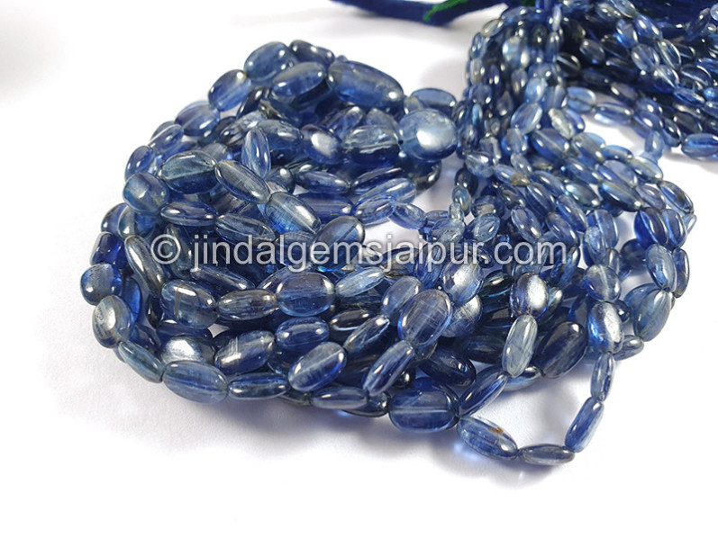 Kyanite Smooth Oval Shape Beads