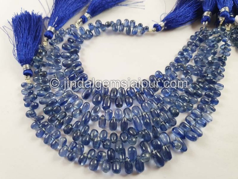 Kyanite Smooth Drops Beads