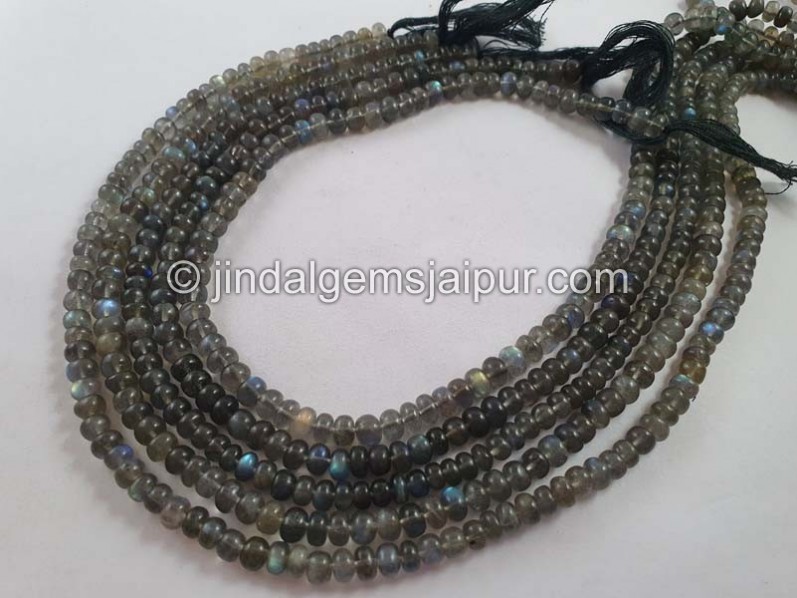 Labradorite Smooth Roundelle Beads