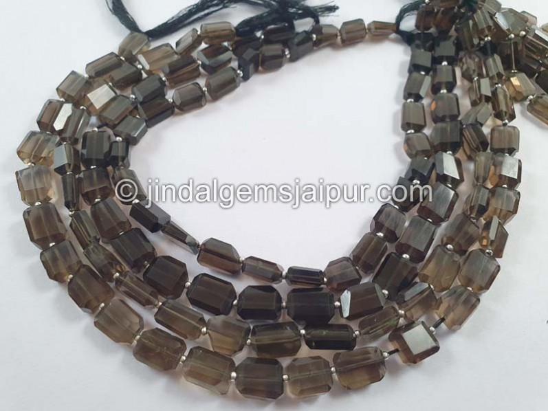 Smoky Quartz Faceted Nugget Beads