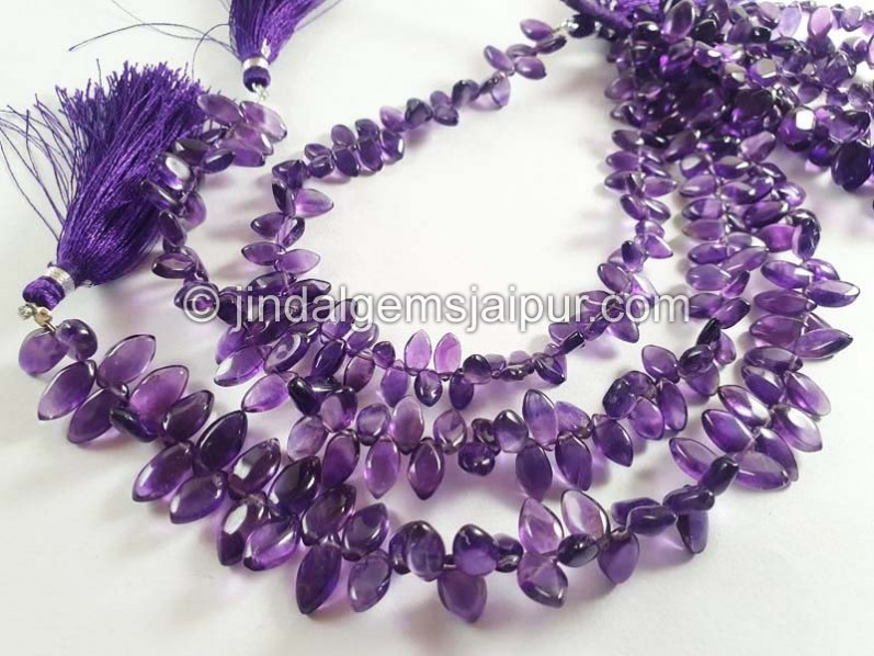 Amethyst Smooth Marquise Beads