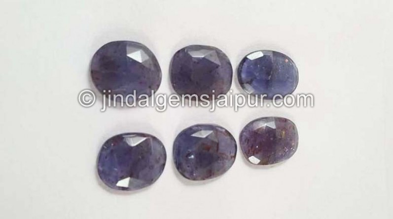 Iolite Sunstone Rose Cut Slices