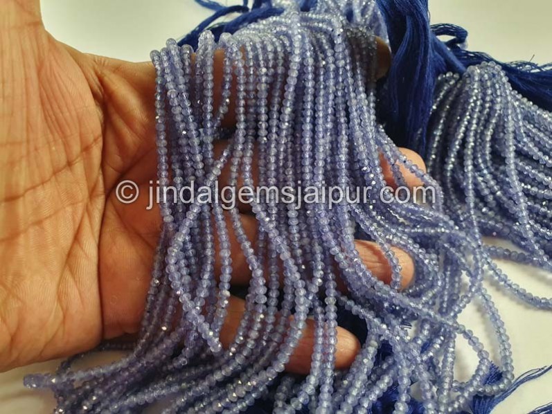 Tanzanite Faceted Roundelle Beads