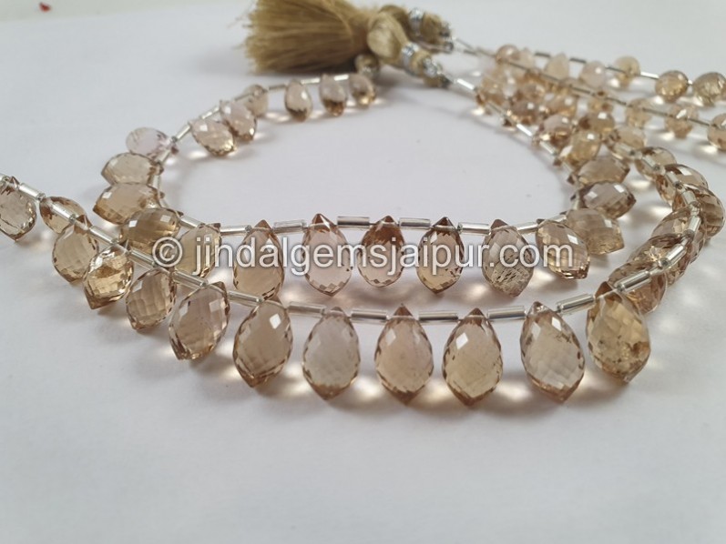 Champagne Citrine Faceted Chandelier Drops Beads