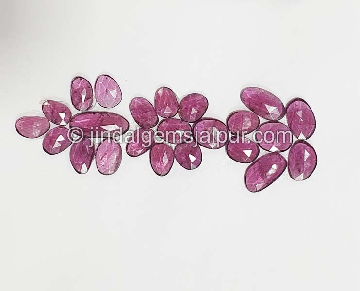 Purple Rhodolite Garnet Rose Cut Slices
