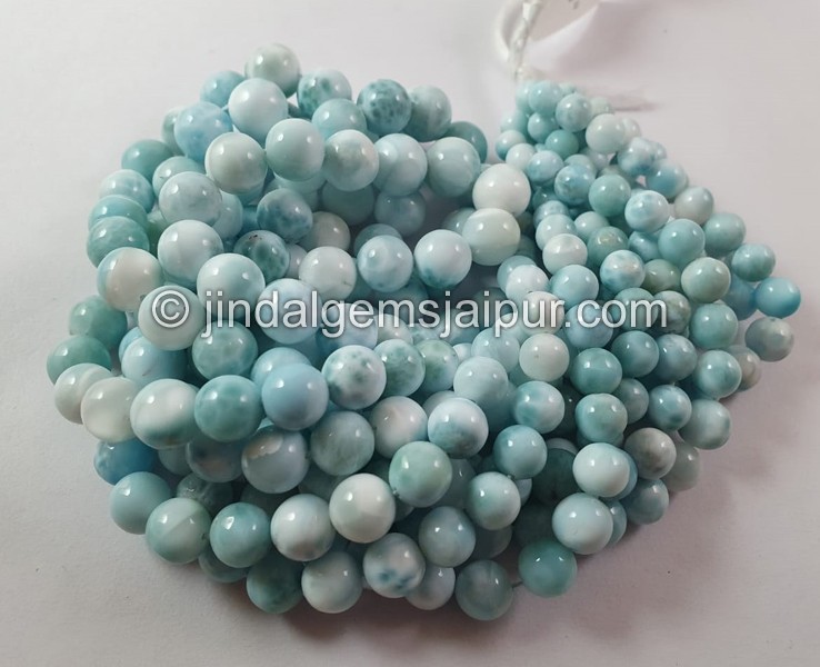 Larimar Smooth Balls Beads