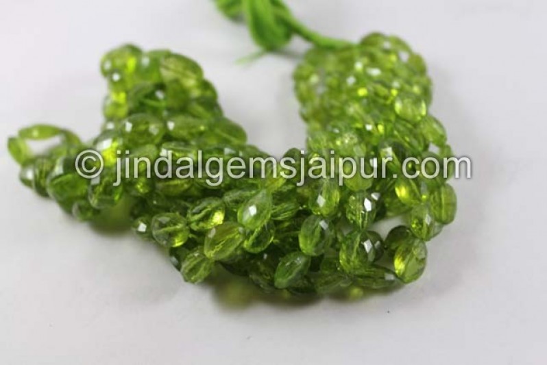 Peridot Faceted Nuggets Shape Beads