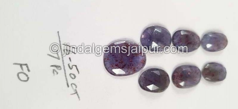 Iolite Sunstone Rose Cut Slices