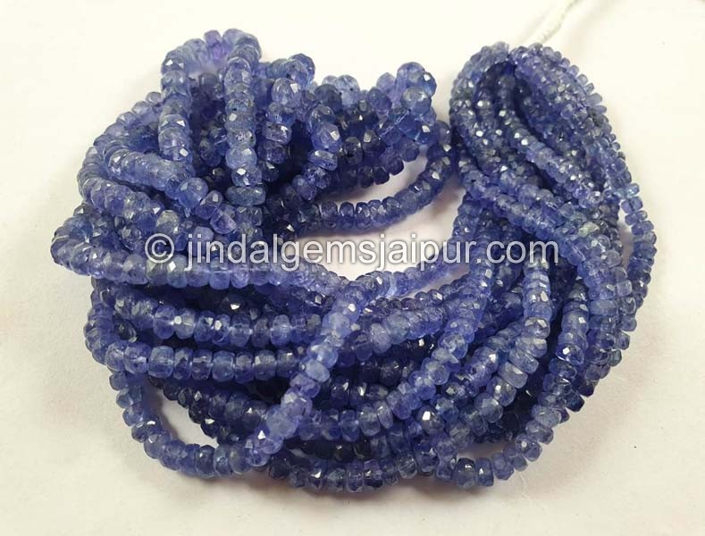 Tanzanite Faceted Roundelle Beads